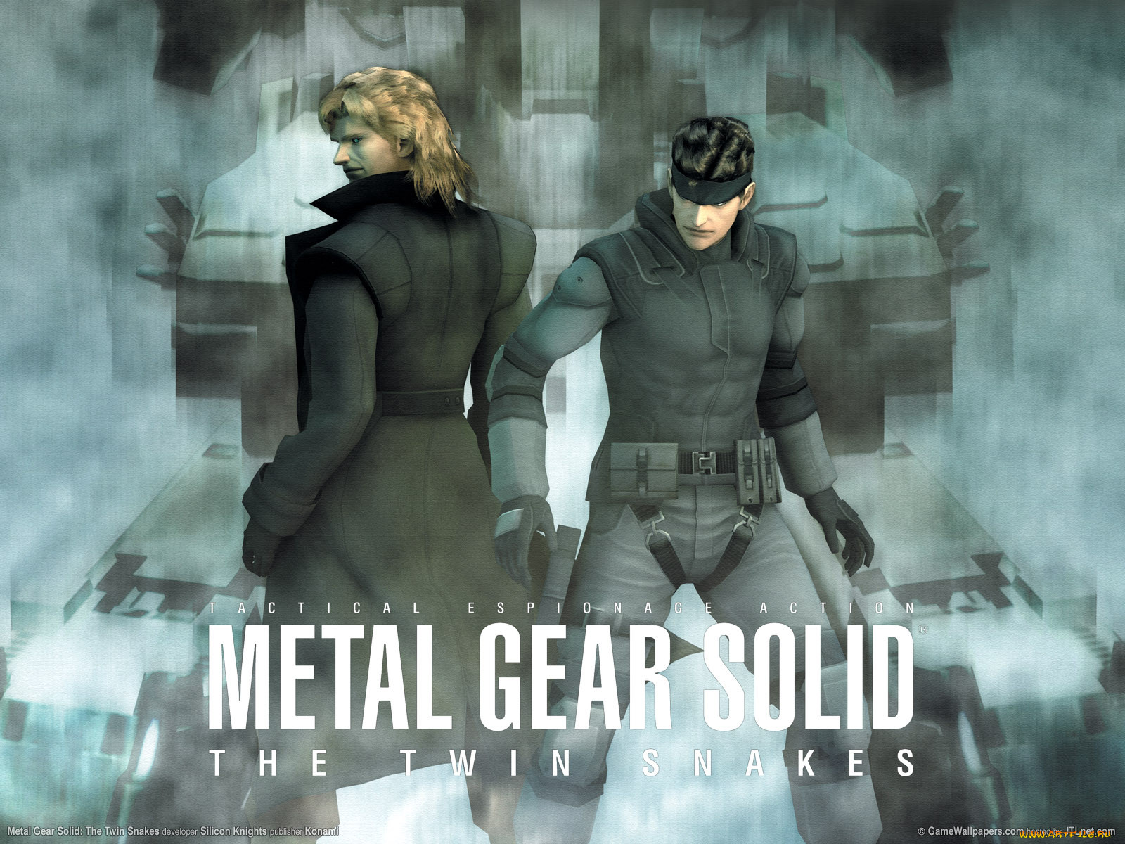 видео, игры, metal, gear, solid, the, twin, snakes.